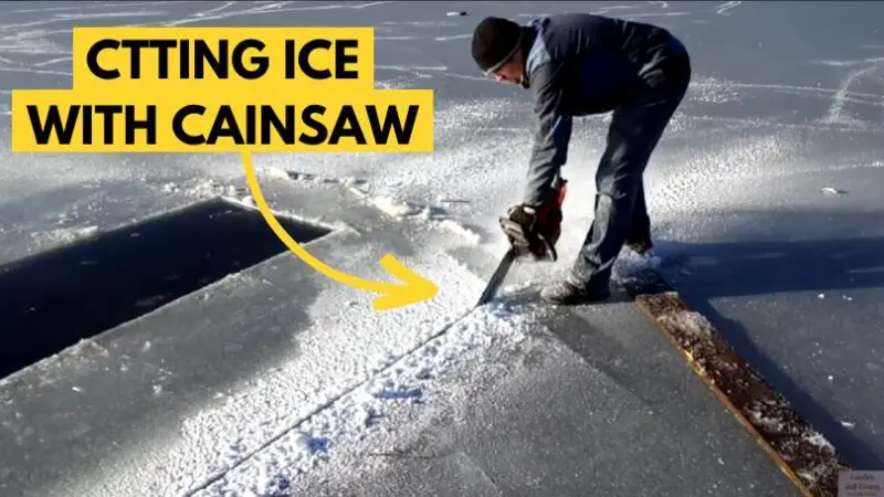 Can you cut ice with a chainsaw - Featured Image