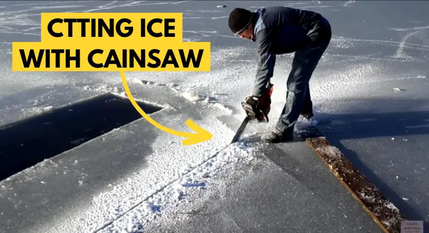 Can you cut ice with a chainsaw - Featured Image