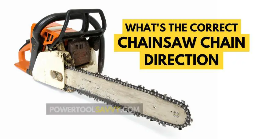 chainsaw chain direction - featured image