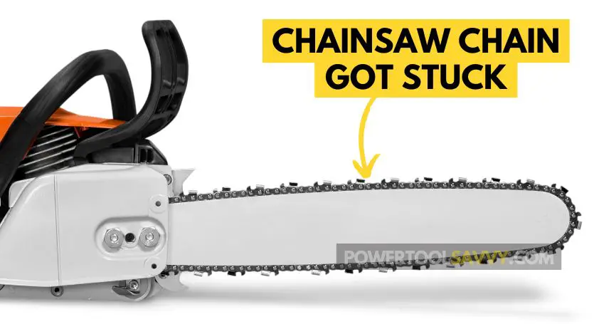 chainsaw chain got stuck - featured image