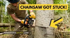 Read more about the article Chainsaw Got Stuck in the Tree? 3 EASY Tricks to Get it Out!