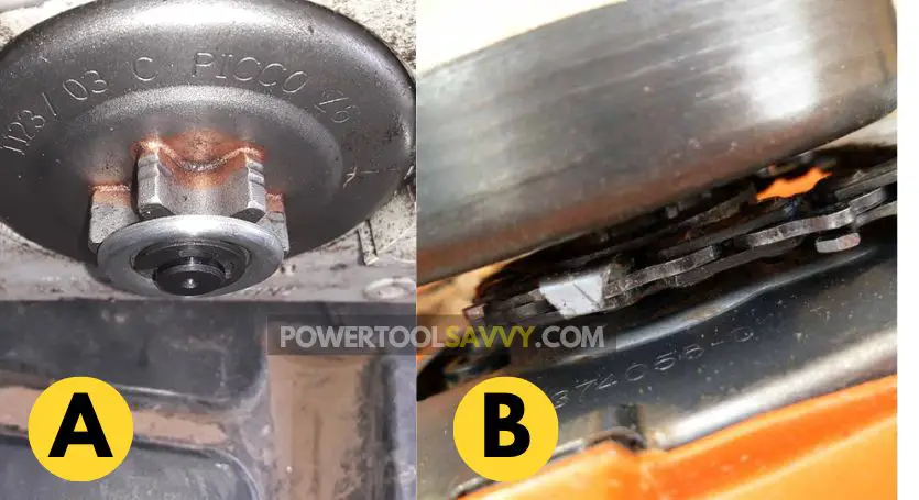 outboard vs inboard chainsaw chain sprocket