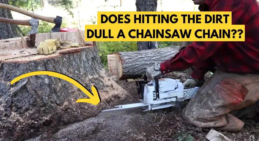 does dirt dull a chainsaw chain - featured image