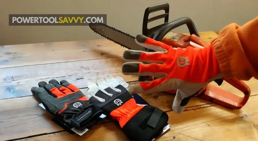 chainsaw protective gloves