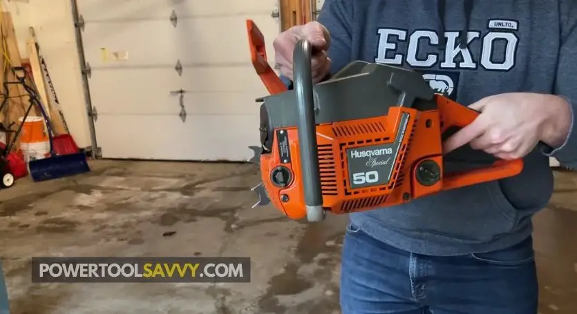 running chainsaw without the chain
