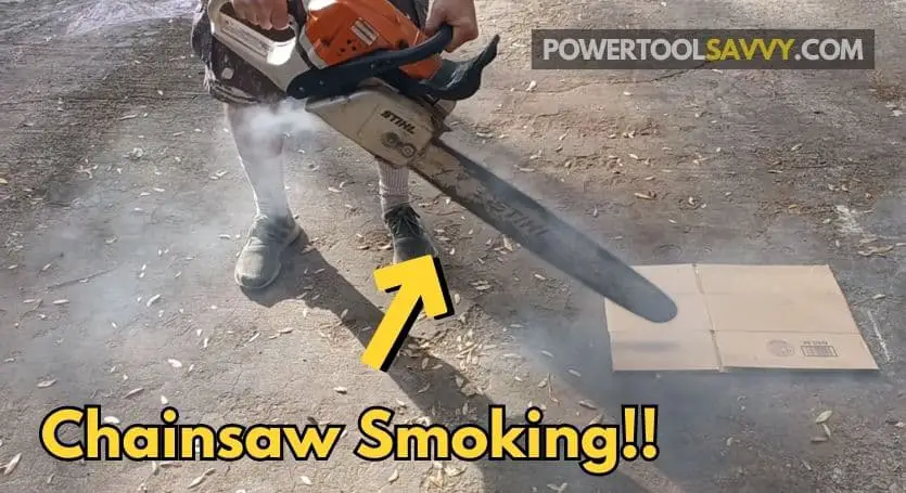 chainsaw smoking