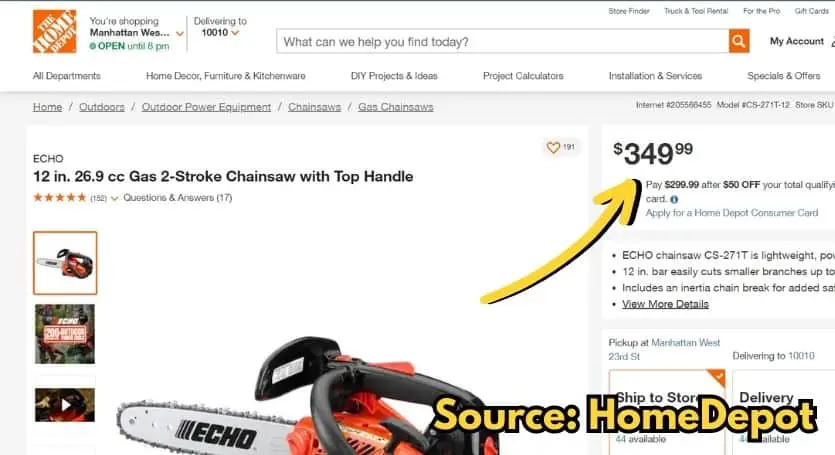 25cc top-handle chainsaw price