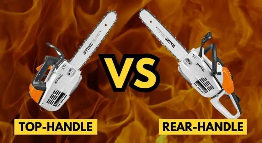 top-handle vs rear-handle chainsaw - Featured Image