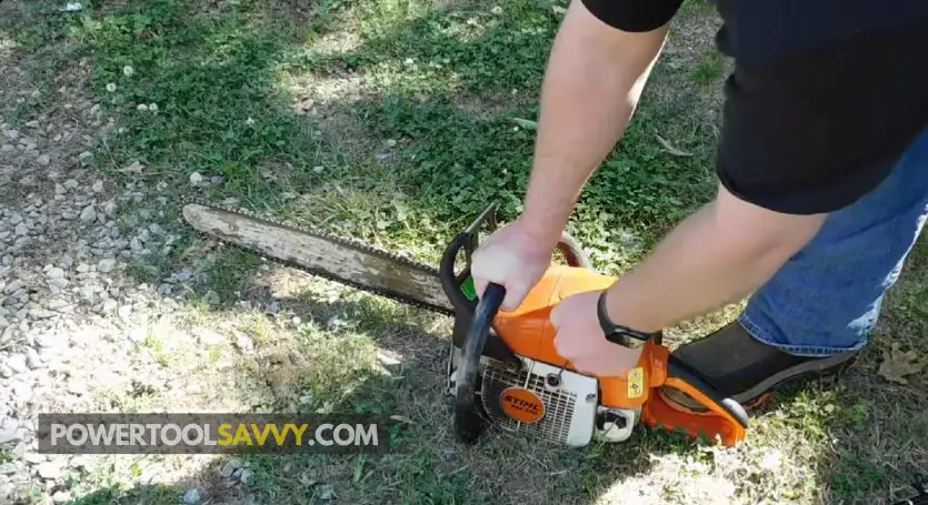 starting my chainsaw