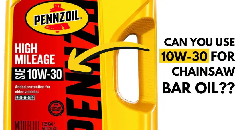 Can I Use 10W-30 for Chainsaw Bar Oil? (Spoiler: YES!)